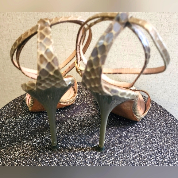 Rene' Caovilla python heels Size 36 1/2(6.5) EUC - Picture 3 of 10